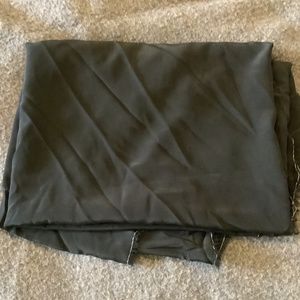 Black 100% silk crepe de chine fabric 2 yards